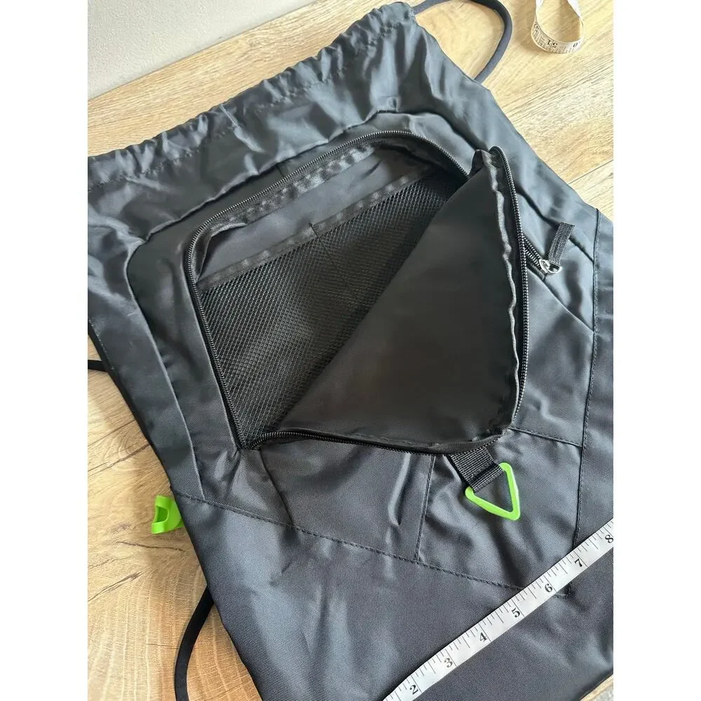 Monster Energy Deluxe Cinch Drawstring Backpack gym bag Black NEW